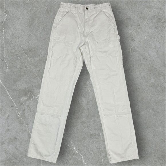 Rare VTG Carhartt B04 NAT Y2K Double Knee Carpenter Painter Pants - 32x34 - Picture 1 of 6